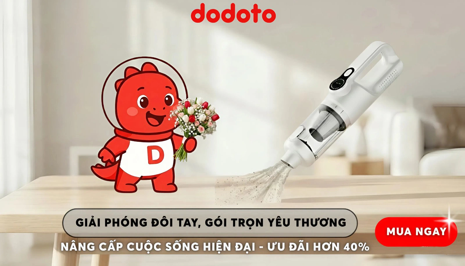 MÁY HÚT BỤI CẦM TAY MINI KHÔNG DÂY